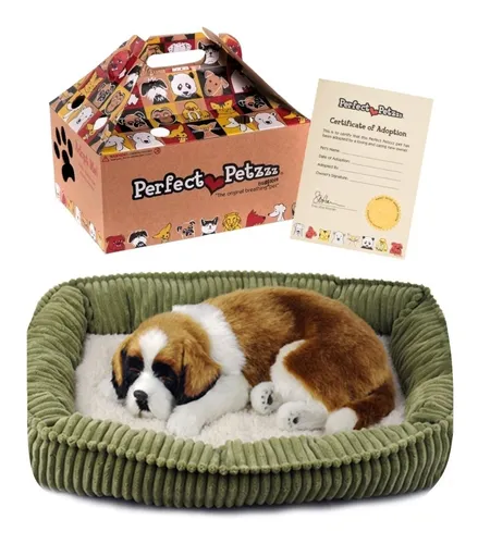 comprar Filhote Pelúcia Cachorro São Bernardo Respira Perfect Petzzz
