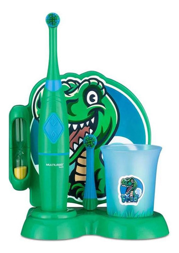 Escova Dental Elétrica Infantil Funny Brush Fred Dinossauro