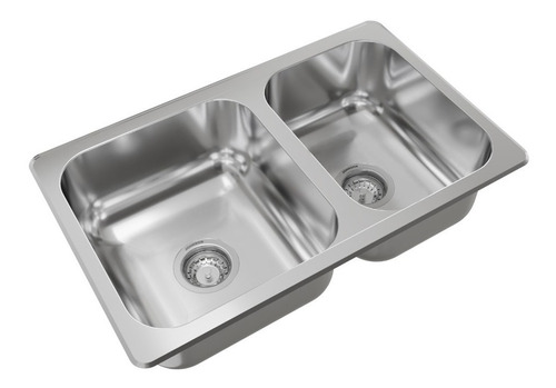 Pileta Ac.inox. Cocina Doble R63/18f Johnson Aceros