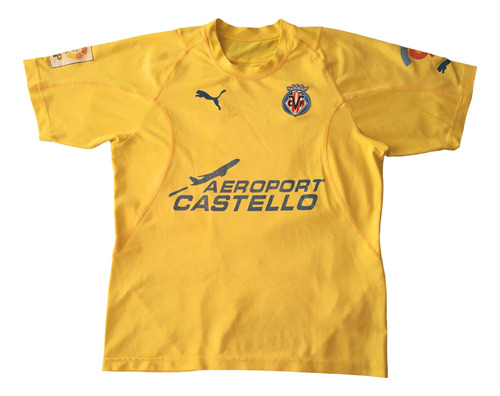 Camiseta Local Villarreal 2006, Marca Puma, Talla S
