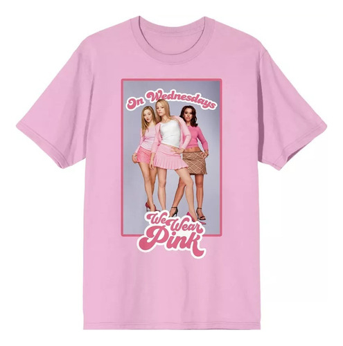 Playera Mean Girls On Wednesdays We Wear Pink Original