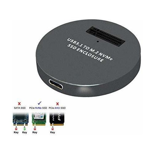 Cable Externo Cc Usb 3.1 Usb-c A Nvme M-key M.2 Ngff Ssd
