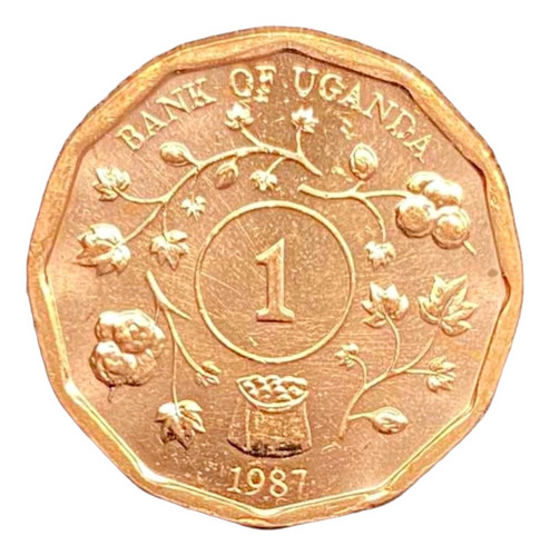 Uganda - 1 Shilling - Año 1987 - Km #27 - Africa :