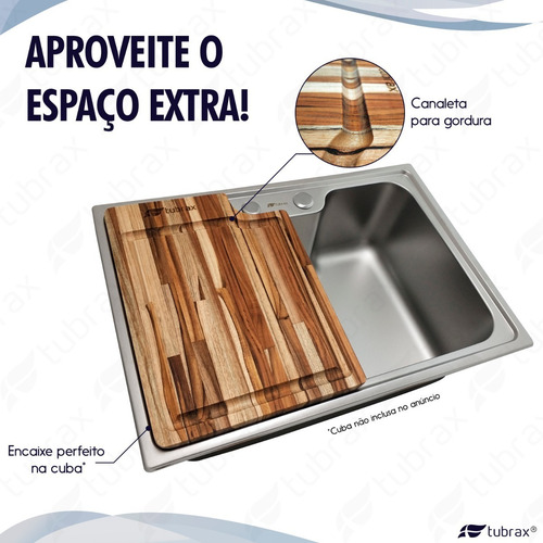 Tábua Madeira Carne Corte Exclusiva Para Cuba Tubrax