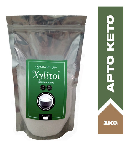 Xilitol Xylitol X 1kg Endulzante 100% Natural / Sin Tacc