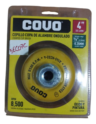 Disco Cepillo Latonado P/esmeril 4 .1/2 X 5/8 (a145-kc02-4)