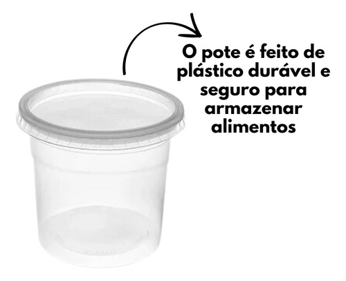 Pote Plástico Kit Sobre Tampa 250ml Rioplastic 25und