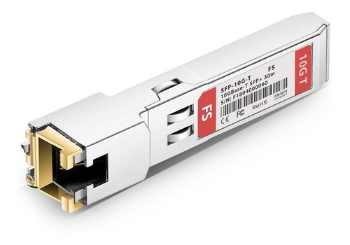 Imagen 2 de 3 de Transceiver Optico Fs De Sfp+ Base10g-t A Rj-45 30m