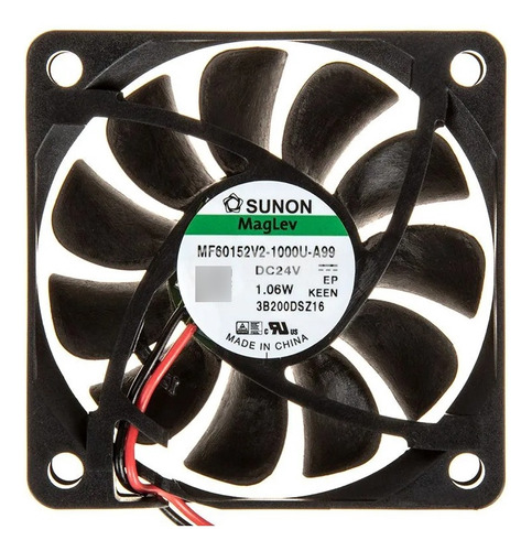 Ventilador Axial 60x60x15 24v