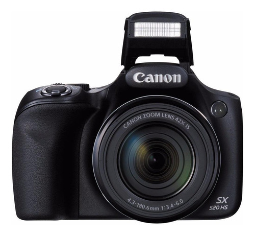  Canon PowerShot SX SX520 HS compacta cor  preto