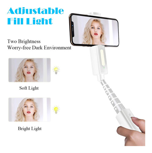 Palo Selfie Bluetooth Dasen Compacto Extensible Luz Llenado