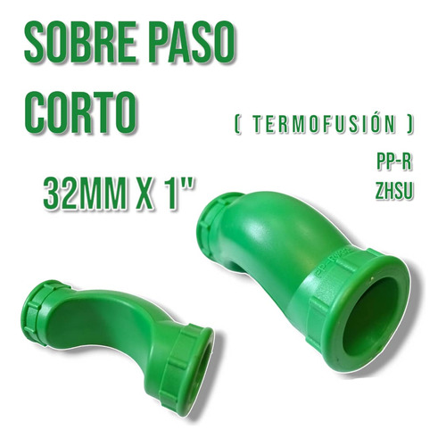 Sobre Paso Corto 32mm X  1 (termofusion)(precio X 3 Unidades