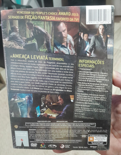 Box Dvd Série Supernatural 8a Temporada- Novo Lacrado