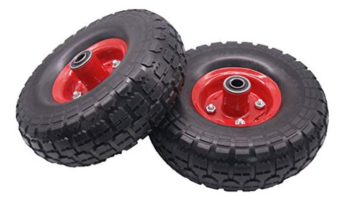 4.10/3.50-4  Flat Free Hand Truck Tire On Wheel For Dol...