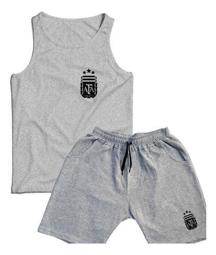 Conjunto Afa Seleccion Argentina Musculosa Short Algodon 