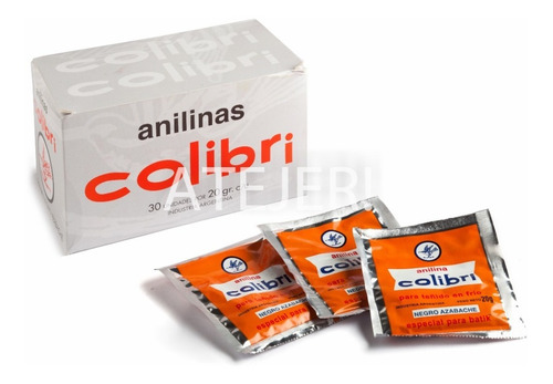 Imagen 5 de 7 de Anilinas Colibri Para Teñido Frio X 20 Gs Todos Los Colores