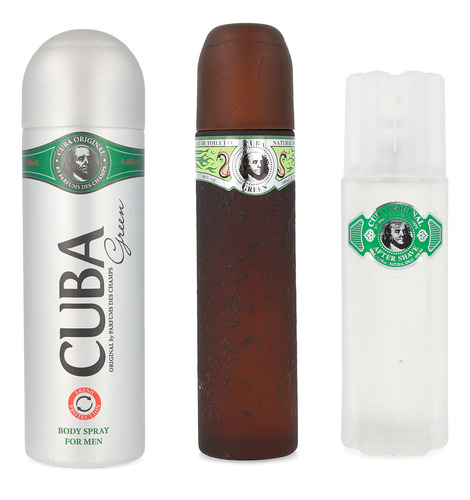 Set Cuba Green 3pzs