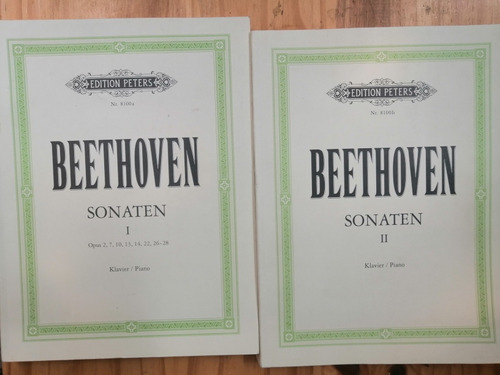 Beethoven Sonaten Edition Peter 1 Y 2 Klavier/piano 