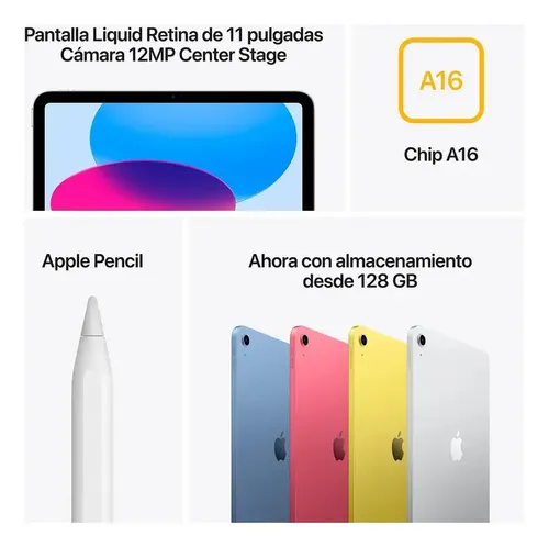 Apple Ipad A16 11 Wi-fi 128gb - Silver | Cuotas sin interés