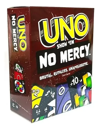 Jogo De Cartas Uno No Mercy Mattel