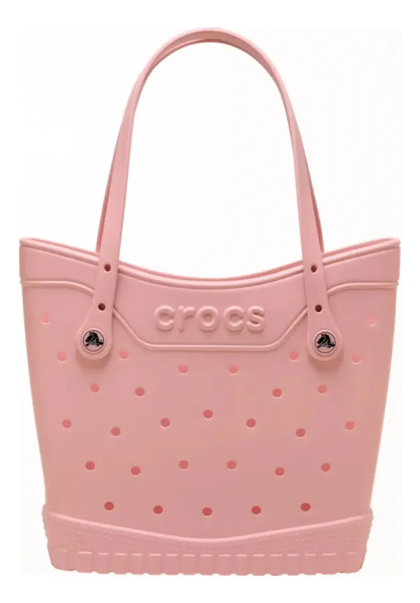 Sacola Crocs Tote rosa pálido