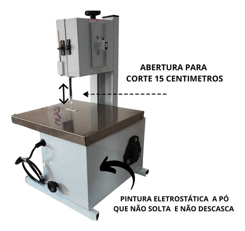 Mini Serra Fita De Mesa Fixa Cortar Osso Carnes Bja-130