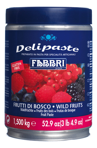 Pasta Saborizante Delipaste Fabbri Frutas Silvestres 1,5kg