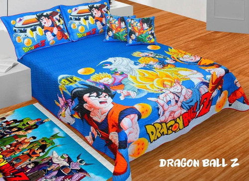 Cubrelecho Dragon Ball Edredon Dragon Ball Sencillo Semi Dob