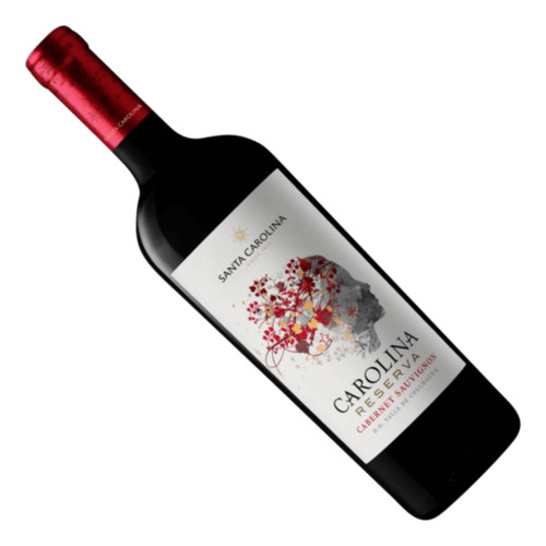 Vino Tinto Cabernet Suavignon Santa Carolina Reserva 750 Ml