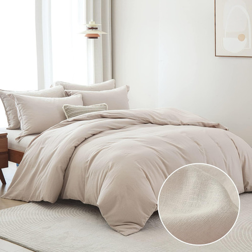 Bedduvit Linen Funda Nórdica King - Juego De Funda Nórdica D