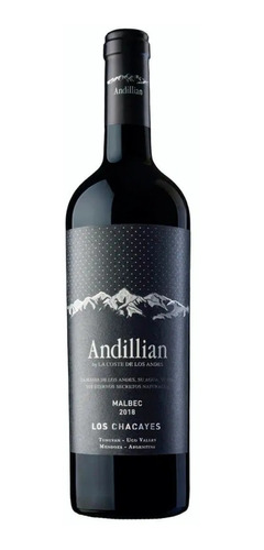 Vino Andillian Malbec Los Chacayes 750ml.