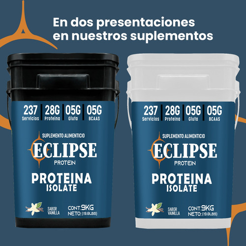 Proteína Wey Isolate Eclipse 9kg Varios Sabores 237servicios Vainilla