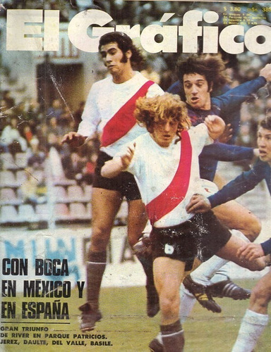 Revista El Grafico 2810 Boca En Mexico Y España Agosto 1973