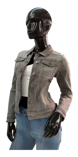 Chaqueta gris de mujer online