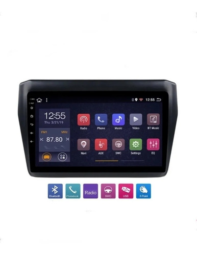 Imagen 1 de 6 de Radio Multimedia 9 Suzuki Swift Dzire Cámara De Reversa
