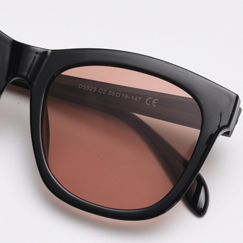 Gafas De Sol Clásicas Lente Polarizada Marco De Plástico Gra