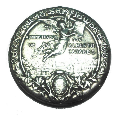 Antigua Medalla Del Censo 1904