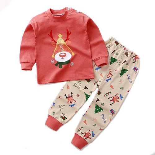 Pijamas De Algodón Para Niñas (navideño, Gatica, Unicornio) 