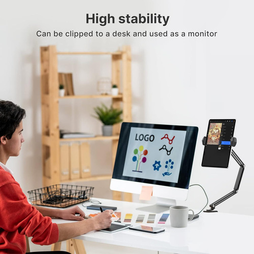 Soporte iPad Cama O Computadora, Soporte Ajustable De M...