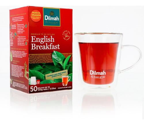 Pack 3 Un. Te Negro English Breakfast Dilmah 50 Bolsitas C/u