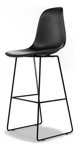 Banqueta Eames Quad Preta Cor Preto