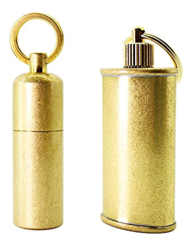 Ppfish Mini Brass Lighter - Edc Peanut Lighter Keychain -