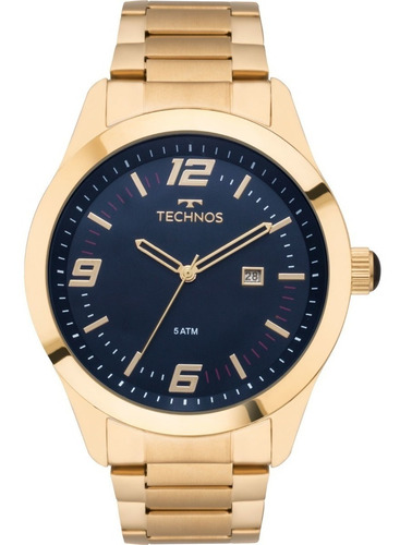Relógio Masculino Technos Dourado 2115mnz/4a Original