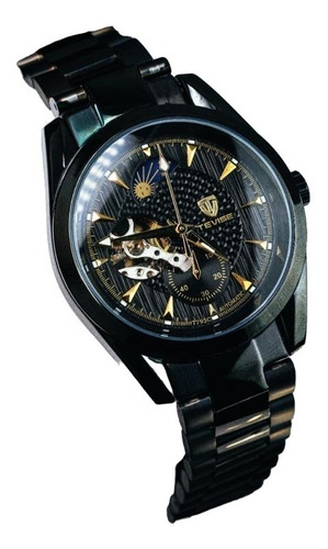 Reloj Tevise Original Fase Lunar Pulso Acero Sumergible