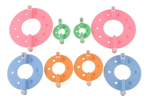 Imagen 6 de 6 de Kit Para Hacer Pompones En Hilo O Lana, 4 Tamaños
