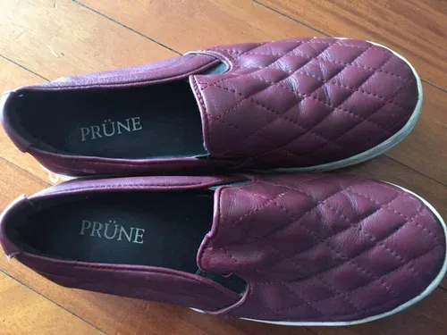 Panchas De Cuero De Prune N 39 Perfecto Estado