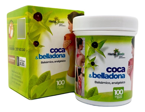 Ungüento Hierba Santa Coca & Belladona 100gr.