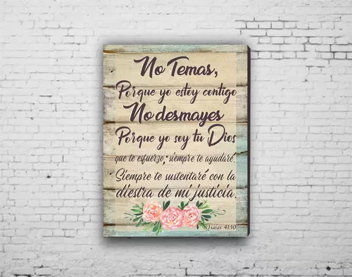 Spanish bible verse Isaias 41:10 No temas porque yo estoy 