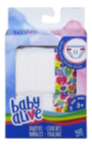 Empaque De Pañales Baby Alive, Paquete, Multicolor