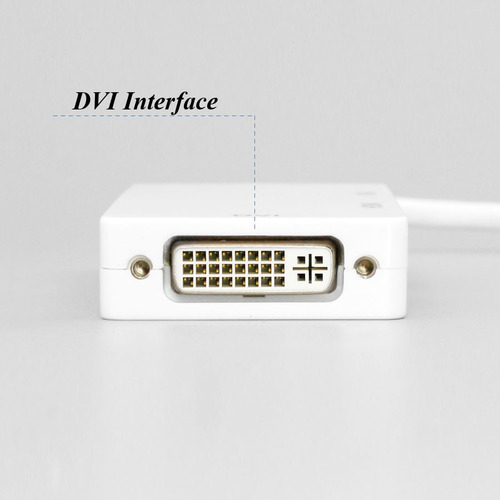 Imagen 4 de 9 de Adaptador Thunderbolt Mini Displayport Triple: Hdmi Vga Dvi